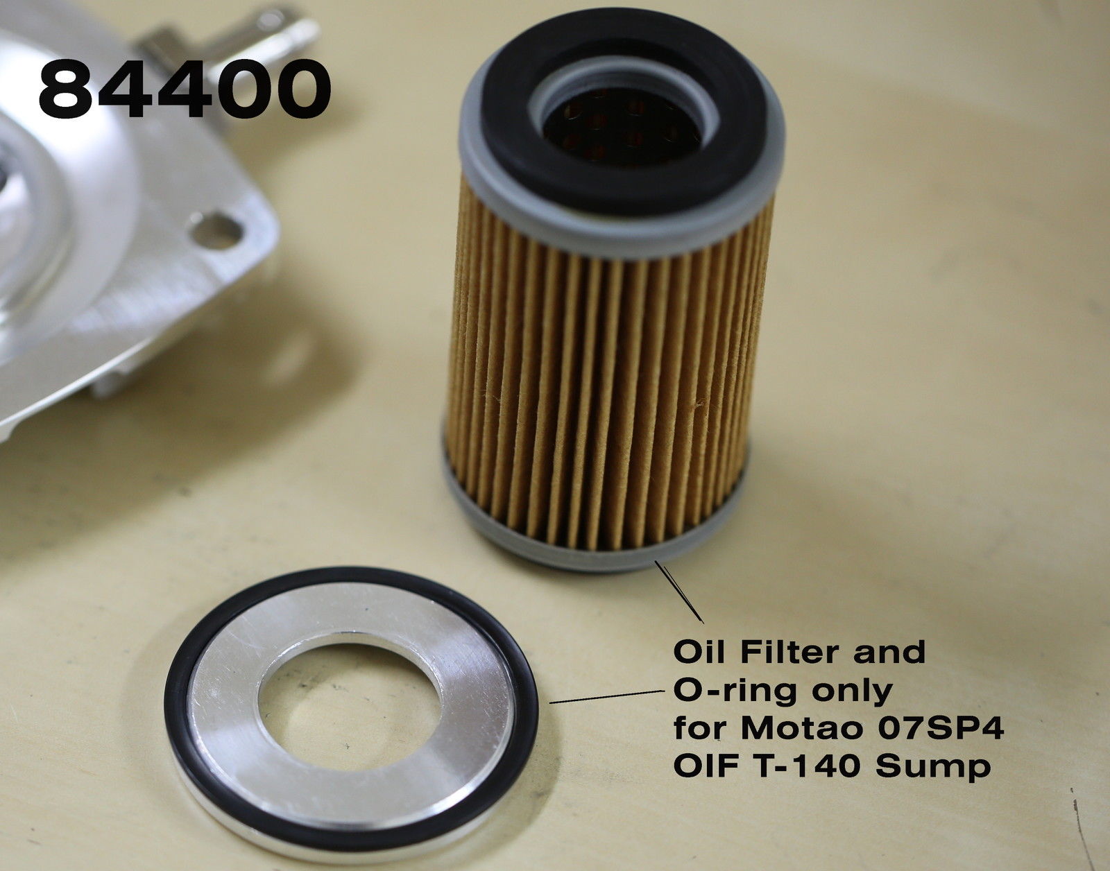 TRIUMPH T140 T120 OIF & BSA 250 OIL FILTER with O-RING. MOTAO SUMP PLATE USE